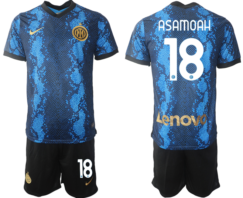 Men 2021-2022 Club Inter Milan home blue #18 Nike Soccer Jersey->inter milan jersey->Soccer Club Jersey
